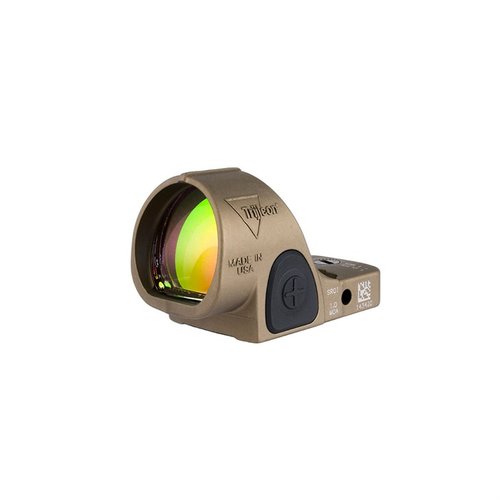 Il Trijicon SRO offre un campo visivo ampio, un punto rosso nitido, modalità di regolazione della luminosità e una durata della batteria di 3 anni, ideale per precisione e velocità.