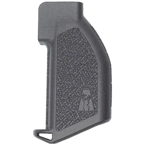 L'ALPHA PRECISION RIFLE GRIP offre un'ergonomia migliorata, riduce la fatica e garantisce una presa antiscivolo, perfetta per fucili AR e competizioni di precisione.