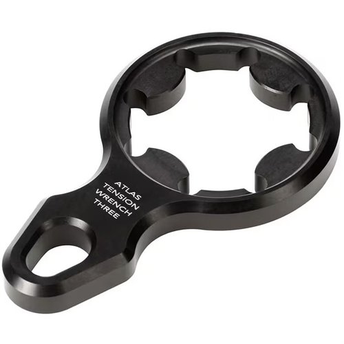 La chiave di tensione Atlas PTN-3 offre un design compatto, costruzione in alluminio resistente e compatibilità con bipodi BT-46 PSR e BT-10 V8 per una regolazione precisa.