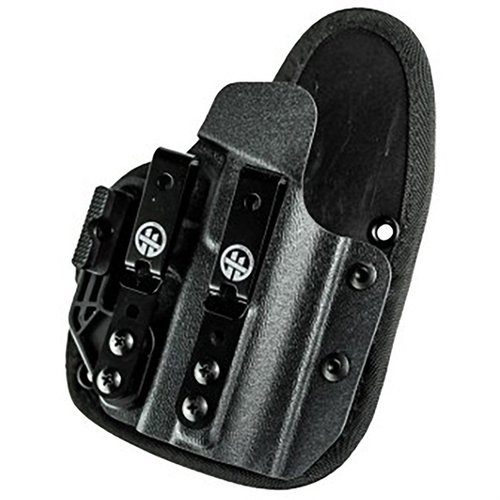 L'OMNICARRY è una fondina IWB universale per oltre 200 modelli 1911/2011, con regolazione della ritenzione e compatibilità con ottiche, per un trasporto sicuro e confortevole.