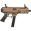 Il GForce Arms BLADE6 è una pistola semi-automatica 9mm con canna da 6", compatibile con caricatori Glock, dotata di più rail Picatinny per accessori e ottiche.