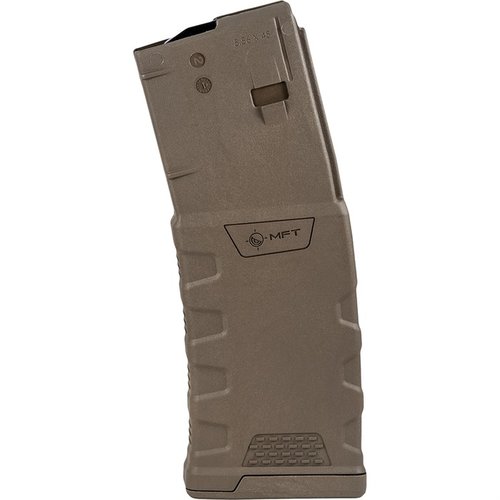 Il caricatore MFT EXD 5.56x45MM NATO offre maggiore resistenza, durata e affidabilità, con design anti-tilt e facile smontaggio senza attrezzi.