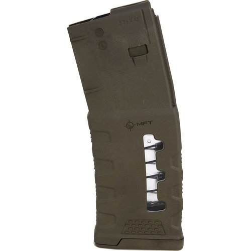 Il caricatore EXD 5.56X45 NATO per AR-15/M4 offre finestre anti-riflesso, maggiore resistenza e un design per la rapida identificazione dei colpi rimanenti.