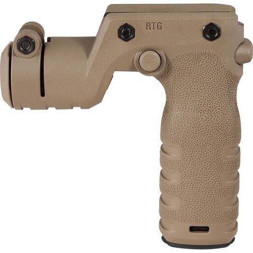 Il REACT TORCH AND VERTICAL GRIP offre un grip verticale compatto, montaggio per torce e attivazione sicura, migliorando il controllo e l'accuratezza.