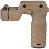 Il REACT TORCH AND VERTICAL GRIP offre un grip verticale compatto, montaggio per torce e attivazione sicura, migliorando il controllo e l'accuratezza.