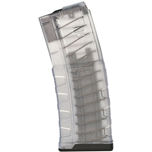Il caricatore EXD Translucent 10/30 offre affidabilità, corpo in polimero traslucido, capacità di 10 colpi e design ergonomico per un'ottima maneggevolezza.