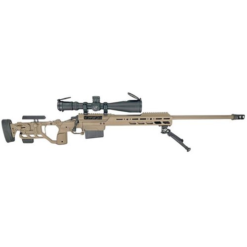 Il CEO Tactical 338 Magnum offre precisione a lungo raggio, un'azione a bolt di alta qualità, un design modulare e un sistema di riduzione del rinculo per il massimo controllo.