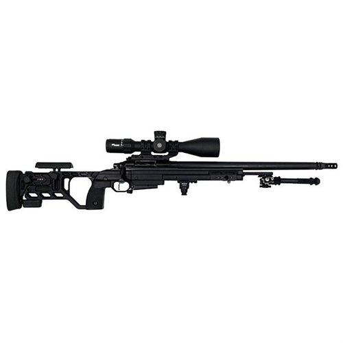 Il fucile a otturatore EXECUTIVE Precision 6.5 Creedmoor offre precisione, adattabilità e un sistema di canna a cambio rapido per prestazioni a lungo raggio.