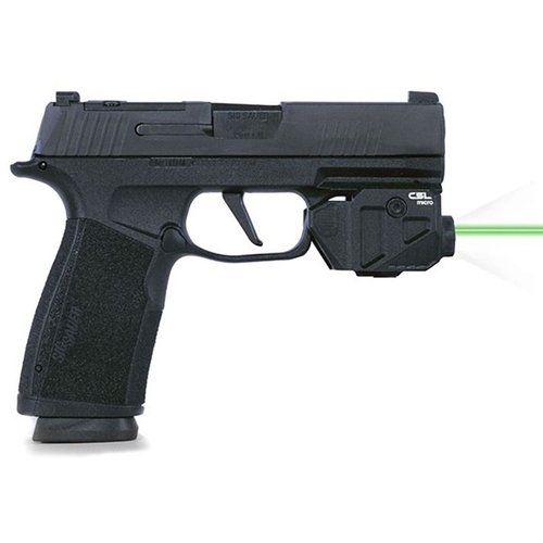 Il C5L Micro offre un laser verde da 550 lumen con attivazione istantanea, sistema SAFECharge e design compatto, ideale per ogni tiratore.