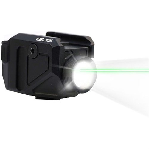 Il C5L Slim Laser/Light per Glock 43x MOS/48 MOS offre 550 lumen, 25.000 candela e una portata di 184 metri, ideale per la difesa personale e facile da usare.