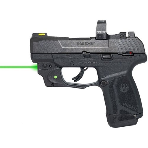 Il VIRIDIAN E SERIES™ per Ruger MAX-9 offre un'installazione facile, laser verde potente, autonomia di 60 minuti e regolazione di windage ed elevation.