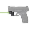 Il laser verde E SERIES™ di Viridian per Springfield Hellcat offre installazione facile, autonomia di 60 minuti, e portata fino a 100 yard di giorno e 2 miglia di notte.