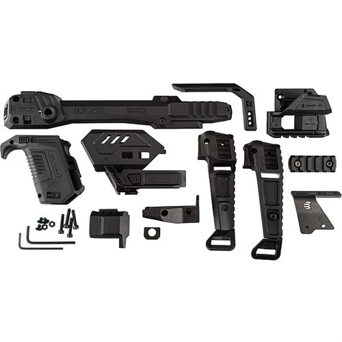 Il S-PRO STABILIZER FULL KIT per SIG SAUER P365 X-MACRO offre un design modulare, installazione senza attrezzi e compatibilità con ottiche montate su slitta.