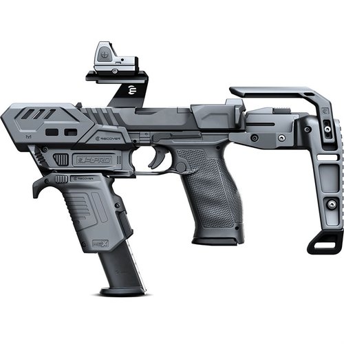 Il kit S-PRO Stabilizer per Walther PDP offre un design modulare, stabilizzatore a molla, opzioni di montaggio MLOK e compatibilità con vari modelli PDP.