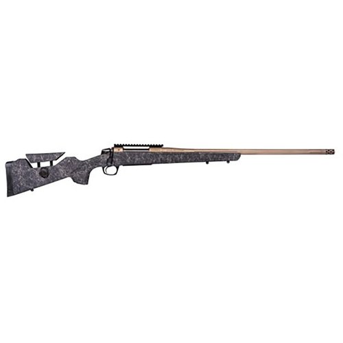 Il fucile bolt action CVA Cascade LRH .25 Creedmoor offre precisione a lungo raggio, canna Bergara fluted, freno di bocca radiale e grilletto regolabile.