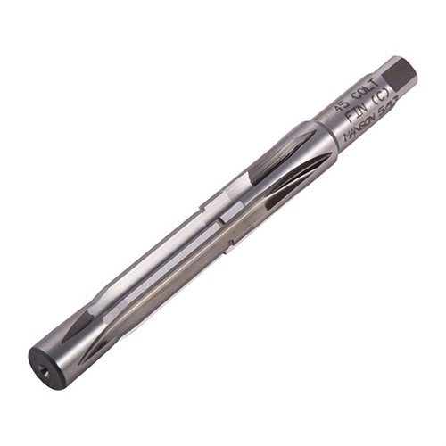 .45 Colt Finisher di Manson Precision offre reamers di alta qualità in acciaio M7 per camere precise, con piloti solidi e opzioni di personalizzazione per proiettili non standard.