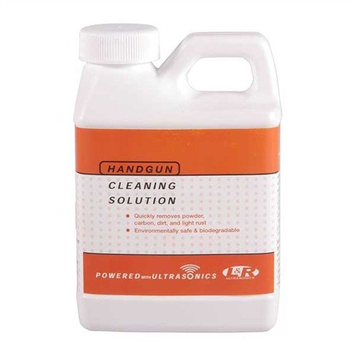 Utilizza la soluzione di pulizia HCS-200 da 8 oz con il tuo sistema di pulizia ad ultrasuoni per risultati ottimali e una manutenzione efficace delle armi.