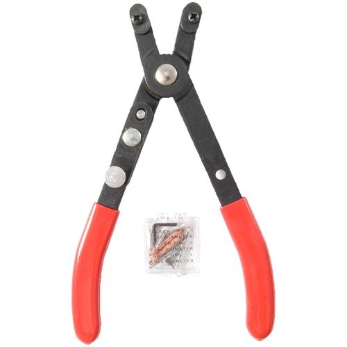 Le pinze per anelli SNAP RING di LISLE sono ideali per rimuovere e installare l'anello di bloccaggio del handguard, con punte extra per altri utilizzi.