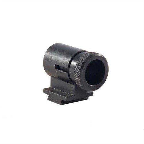 Mirino anteriore in acciaio con silhouette bassa, otto inserti intercambiabili e base dovetail da 3/8" per una precisione ottimale nei tuoi tiri.