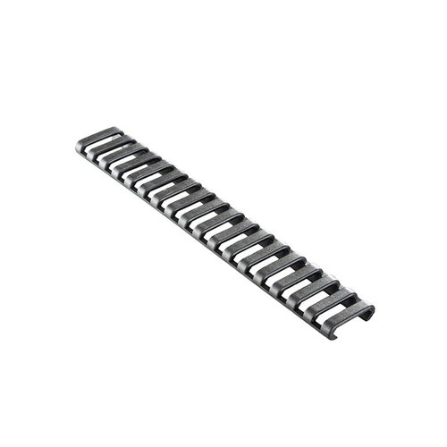 Il LowPro Ladder Rail Cover di ERGO GRIPS offre una superficie di presa antiscivolo per un miglior controllo dell'arma, proteggendo mani e rotaie.