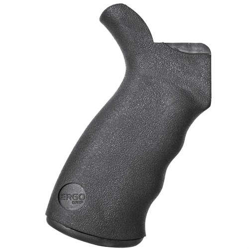 Il grip ERGO SUREGRIP® offre un profilo ergonomico, texture antiscivolo e supporto per il pollice, migliorando comfort e precisione durante il tiro.