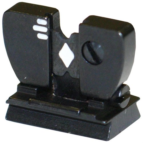 Il mirino RIFLE NO. 69WH di MARBLE'S è pieghevole, con una molla robusta per fissarlo in posizione, e offre notches reversibili "U" o "V".