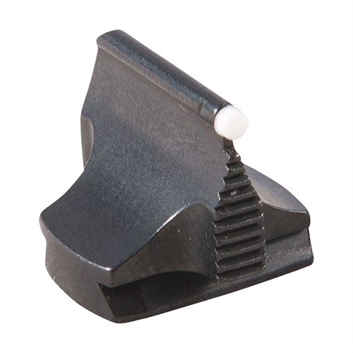 Mirini di precisione in acciaio blu per fucili, design contornato e base arrotondata, compatibili con scanalature integrate nel canna.