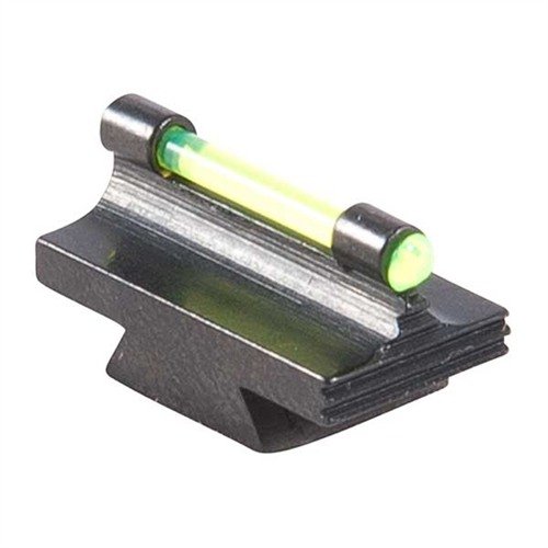 Sito frontale RIFLE FIBER OPTIC GLOW 34-MR, in acciaio blu, offre precisione e visibilità con fibra ottica verde o arancione per un'ottima mira.