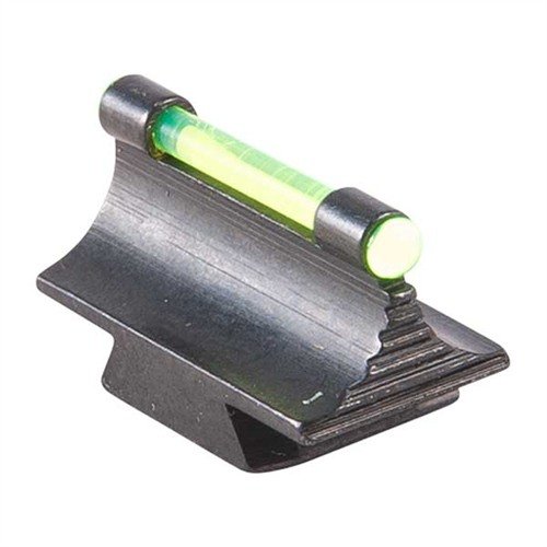 Sito frontale RIFLE FIBER OPTIC GLOW 37-MR in acciaio blu, progettato con precisione, disponibile in verde o arancione, per una visione ottimale e una facile installazione.