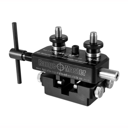 Il RANGE MASTER COMPACT UNIVERSAL SIGHT TOOL di MGW offre funzionalità elevate in un design compatto, compatibile con slide shoes specifici e materiali resistenti.