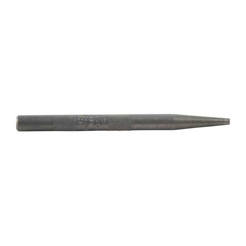 Utilizza il SINGLE STARTING PUNCH da 1/8" di MAYHEW STEEL per allentare perni bloccati, proteggendo sia il pin punch che l'arma. Acciaio per utensili e corpo zigrinato.