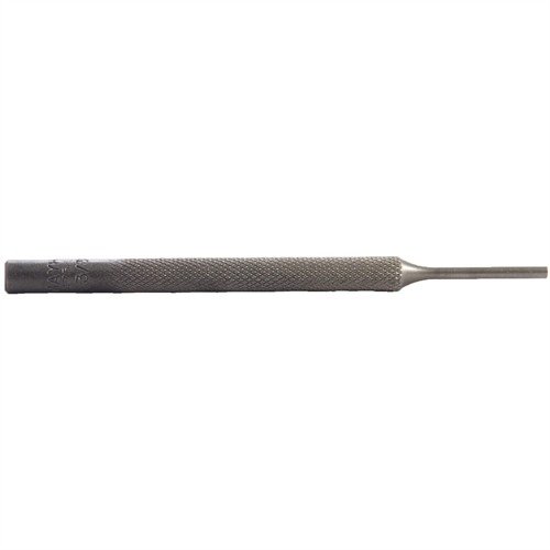I SINGLE PIN PUNCHES MAYHEW STEEL, 3/32" (2.4MM) e 4" (10.2CM) di lunghezza, offrono un'ottima durata e precisione, ideali per ogni esigenza di gunsmithing.