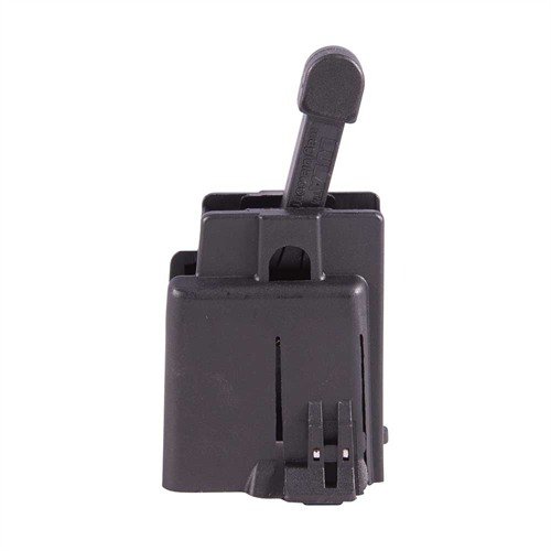 Il COLT SMG MAG LOADER è un caricatore in polimero rinforzato che facilita il caricamento rapido dei caricatori, proteggendo dita e pollici e prolungando la vita del caricatore.