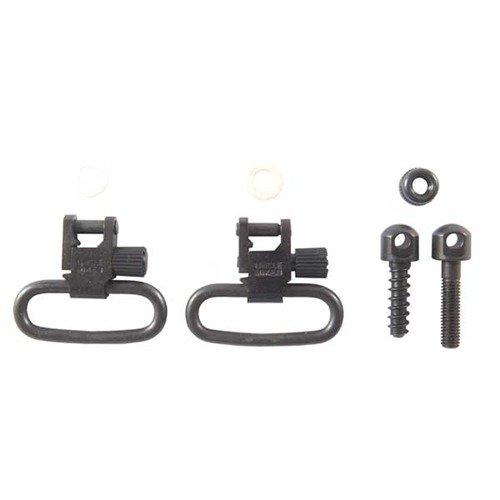 Il set SS BL LOOP SWIVEL offre un bloccaggio positivo e rapido, con 2 ganci blued, montaggio a vite in legno e in metallo, compatibile con le basi Uncle Mike's.