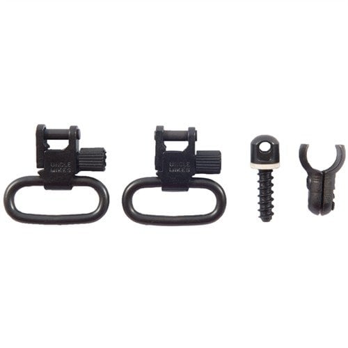 I QUICK DETACH SWIVELS di Uncle Mikes offrono un sistema di sgancio rapido e bloccaggio positivo, compatibile con molte armi, inclusi fucili e carabine.