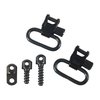 Gli QUICK DETACH SWIVELS di UNCLE MIKES offrono un sistema di attacco rapido e sicuro, compatibile con diverse armi e dotato di anelli da 1".