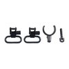 I QUICK DETACH SWIVELS di UNCLE MIKES offrono un sistema di bloccaggio positivo e rapida rimozione, compatibili con molte armi a leva e fucili.