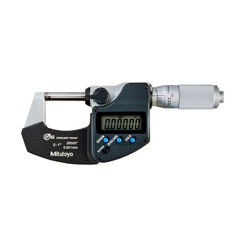Il Mitutoyo Digimatic Electronic Outside Micrometer offre misurazioni precise con display digitale, meccanismo a cricchetto e costruzione resistente per un uso duraturo.