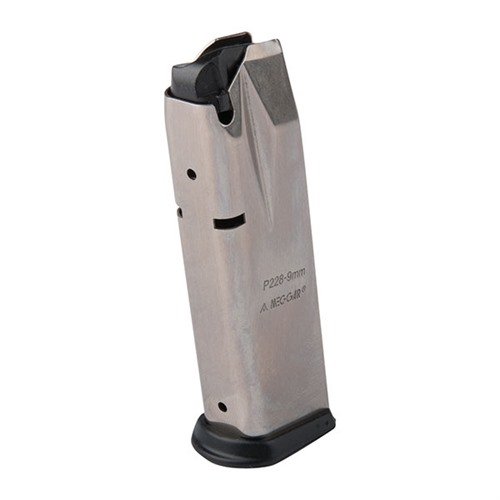 Realizzati in acciaio al carbonio certificato, questi caricatori SIG P228 9MM da 15 colpi sono resistenti e senza giunzioni, ideali per prestazioni affidabili.