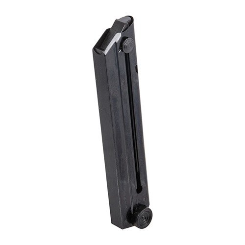 Realizzato in acciaio al carbonio certificato, questo caricatore LUGER P-08 9MM da 8 colpi è resistente e senza giunzioni, ideale per prestazioni affidabili.