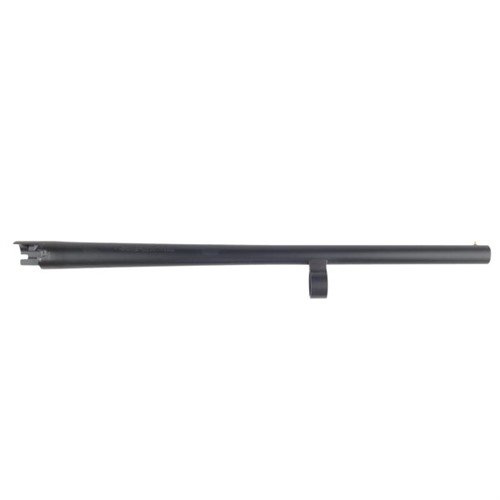 Il canna per Remington 870 12 gauge offre una finitura nera opaca, mire a perla e un profilo cilindrico da 18.5 pollici, ideale per versatilità e precisione.