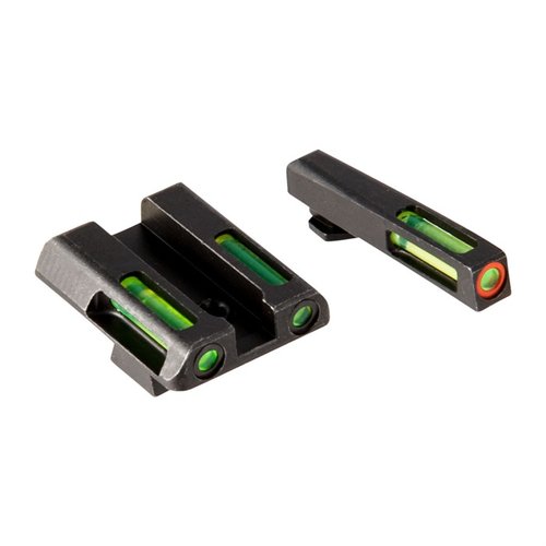 I mirini HIVIZ LiteWave H3™ offrono visibilità eccezionale in ogni condizione di luce, con un design intuitivo a 3 punti e un anello arancione per un allineamento rapido.
