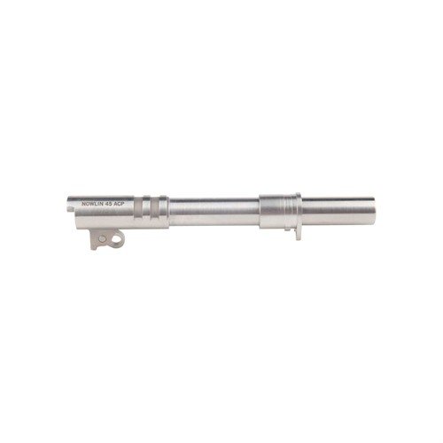 Il barrel pre-fittato Nowlin in acciaio inossidabile da 6" per 1911 offre precisione superiore con installazione semplice e senza necessità di adattamenti.