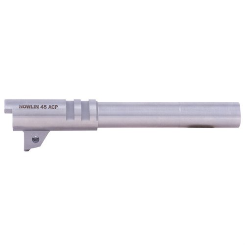 Il barile NOWLIN 45ACP in acciaio inossidabile offre precisione massima grazie a tolleranze eccezionali e rigatura ultra liscia, ideale per prestazioni superiori.