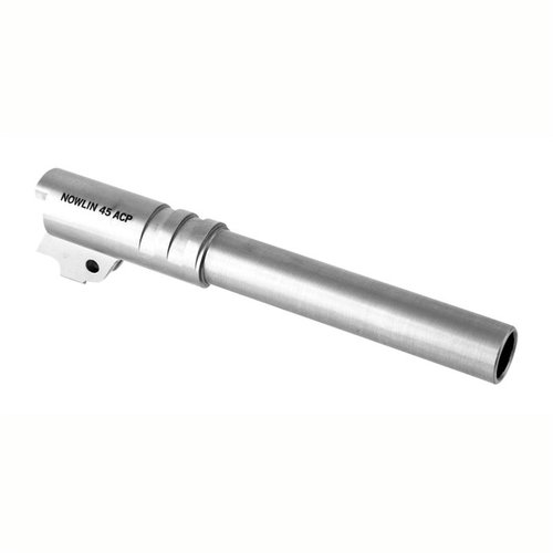 Il canna 45ACP in acciaio inox NOWLIN offre precisione massima con tolleranze di .0002" e design pre-tagliato per un montaggio facile, garantendo durata e prestazioni superiori.