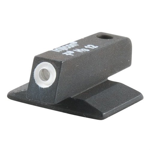 Mirino anteriore SEMI-AUTO TRITIUM DOVETAIL di NOVAK offre punti luminosi in Tritium, facilmente sostituibili, resistenti a spari accidentali e visibili in condizioni di scarsa illuminazione.