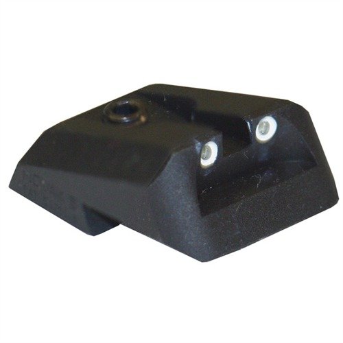 Sights rear in tritio Novak 1911, design No-Snag per visibilità in condizioni di scarsa illuminazione, con notches ampie per un'acquisizione del bersaglio più rapida.