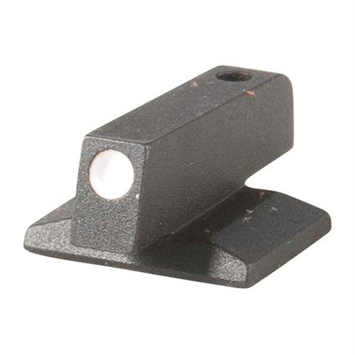 Mirino anteriore dovetail CNC in acciaio con punto bianco da .075" per un rapido riconoscimento. Non si impiglia nella fondina e si fissa facilmente.