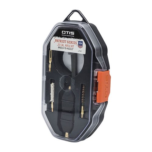 Il PATRIOT Series di Otis offre tutto il necessario per la manutenzione delle armi, pulendo dal Breech-to-Muzzle® con un kit progettato per un calibro specifico.