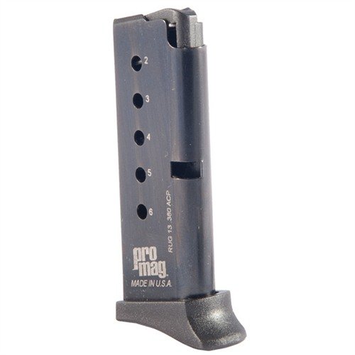 I caricatori RUGER® LCP® 380ACP di PRO MAG offrono una costruzione in acciaio resistente e una molla in chrome silicon, garantendo durata e affidabilità nel tempo.